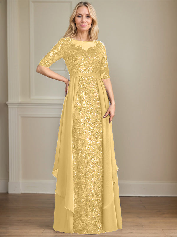 Chiffon Lace Maxi Dress