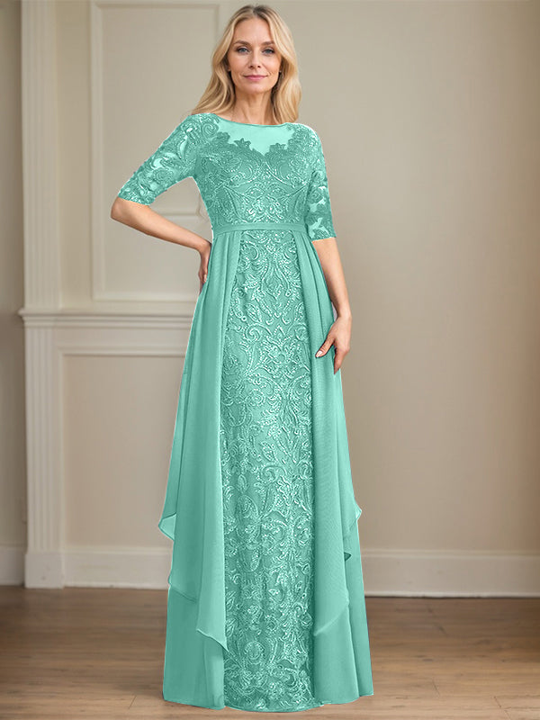 Chiffon Lace Maxi Dress