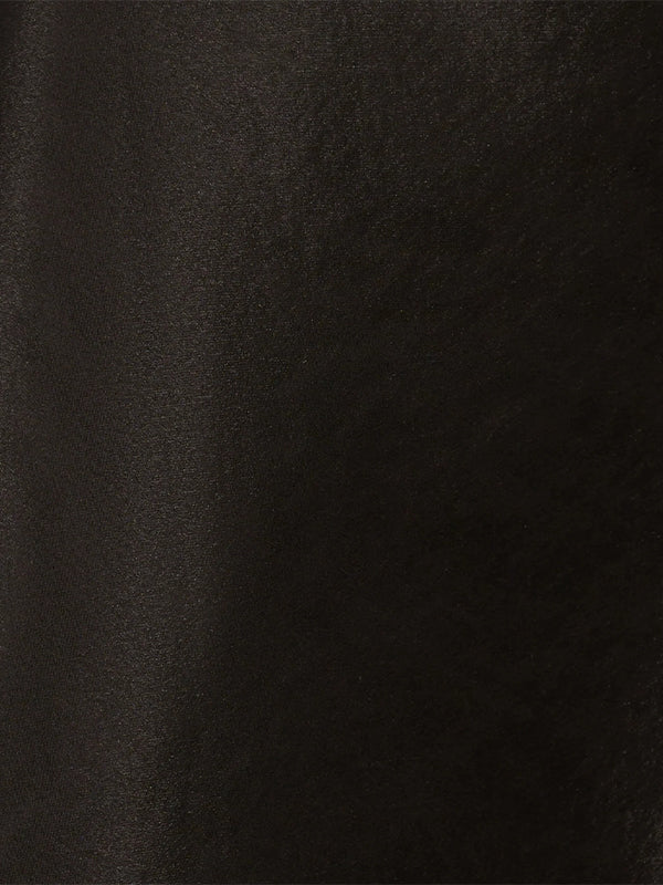 A Line Black Chiffon Off the Shoulder Sleeveless Floor Length Dress With Appliques