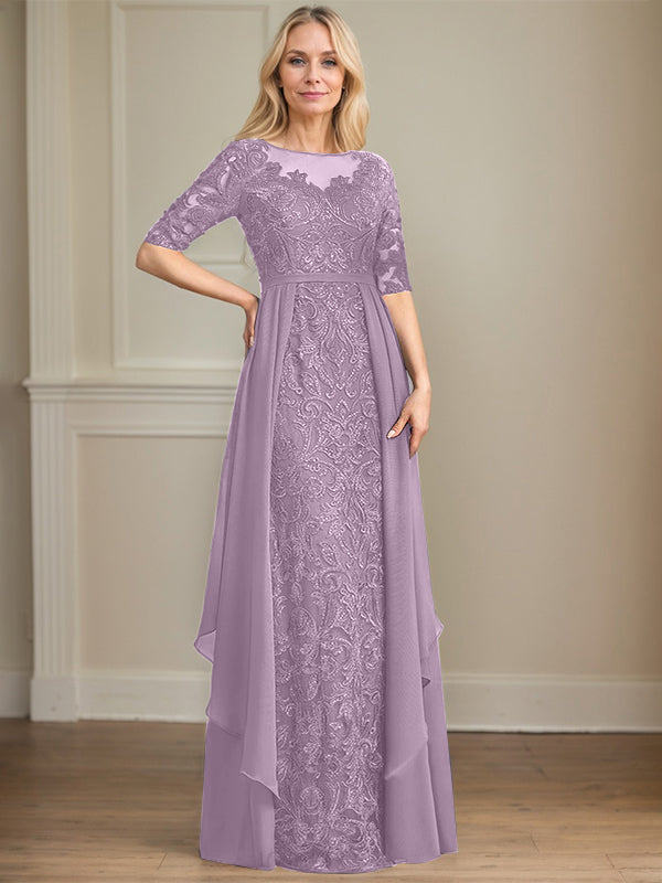 Chiffon Lace Maxi Dress