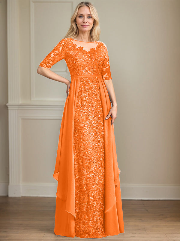 Chiffon Lace Maxi Dress