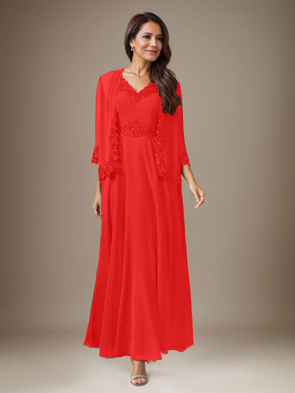 Pflaume A-Linie Pailletten Chiffon Kleid