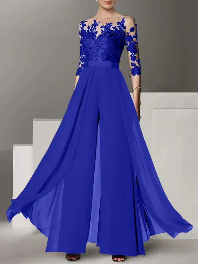 Abiti da madre della sposa a linea A/princess con applicazioni