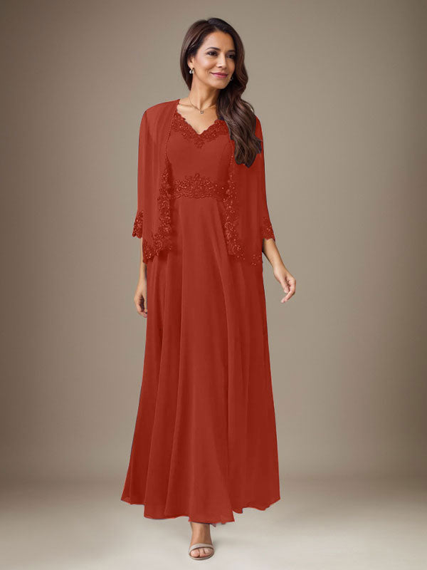 Pflaume A-Linie Pailletten Chiffon Kleid