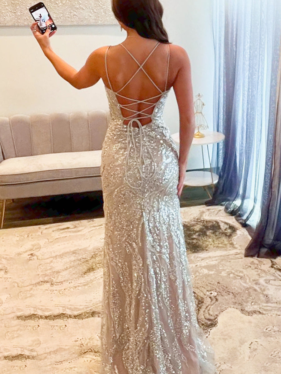 Sweetheart trägerlos Empire-Spitzen Meerjungfrau langes Ballkleid