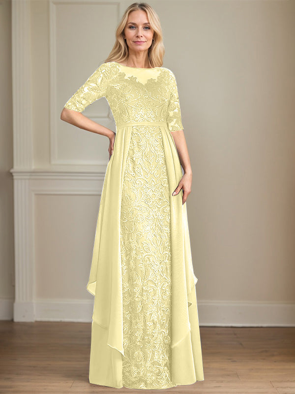 Chiffon Lace Maxi Dress