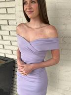 Off Shoulders Bodycon Short Homecoming Dress
