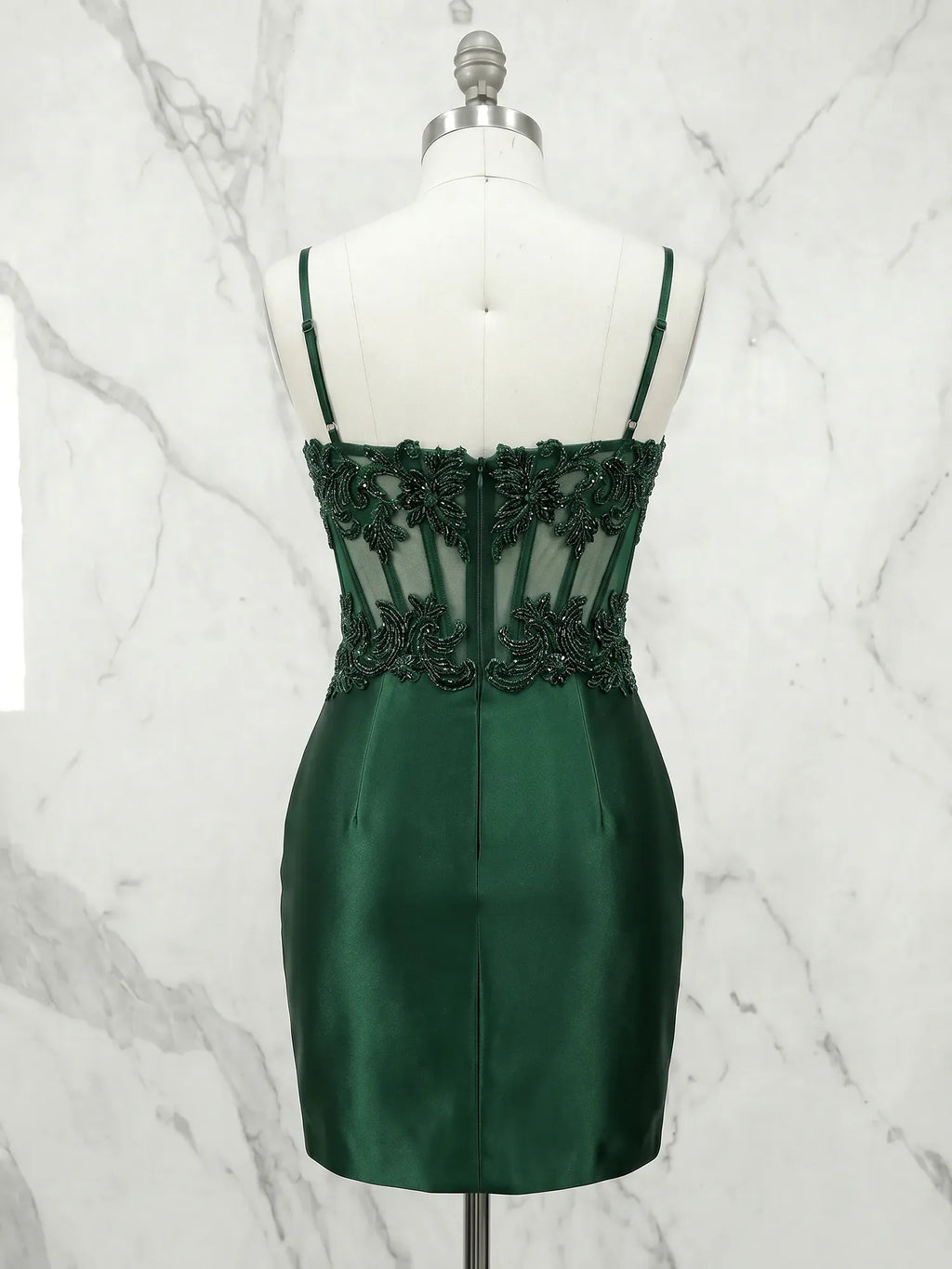Sweetheart Beaded Lace Corset Mini Homecoming Dresses with Ruched Skirt