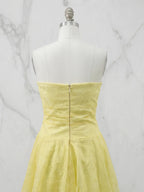 Strapless Sweetheart Embroidered Lace Homecoming Dress
