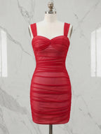 Lovely Red Off The Shoulder Short Homecoming Dresses To Impress