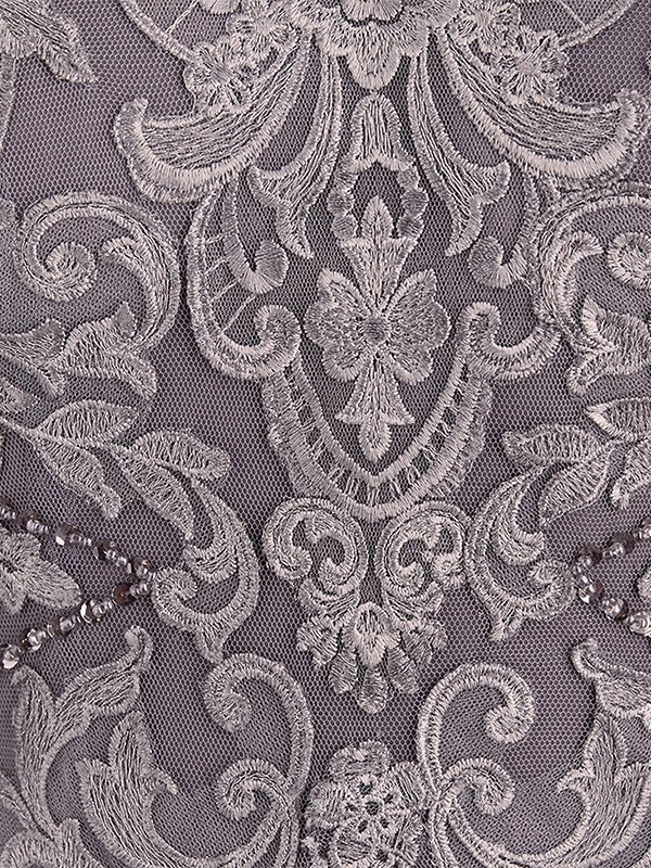 Chiffon Halbarm Mutter der Braut Hosenanzug mit Spitze