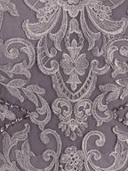 Chiffon Halbarm Mutter der Braut Hosenanzug mit Spitze